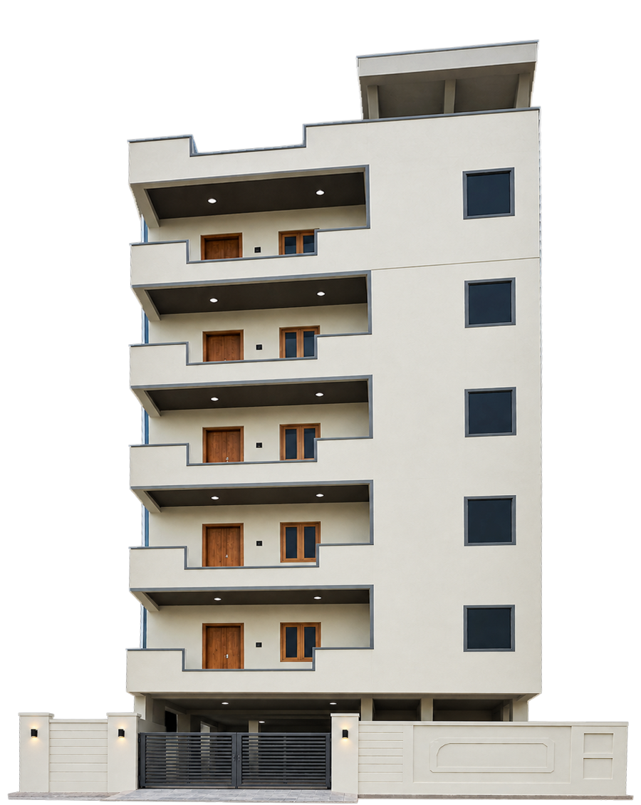 A1 Residency 3BHK apartment building, RTC Colony, 80 Feet Road, Machilipatnam